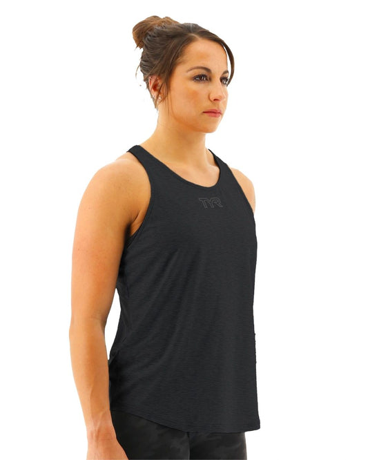 TYR - CAMISETA TANK MUJER LOGO BLACK